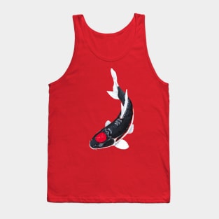 Black Tancho Koi Carp Tank Top